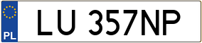 Truck License Plate